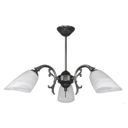 CHANDELIER 3XE27 60W GRAPHITE LIGHTSTYLE MONICA
