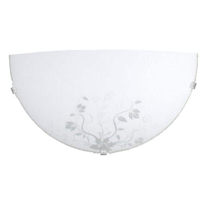 WALL APPLIQUE FLOWERS WHITE LIGHTSTYLE FLOWERS