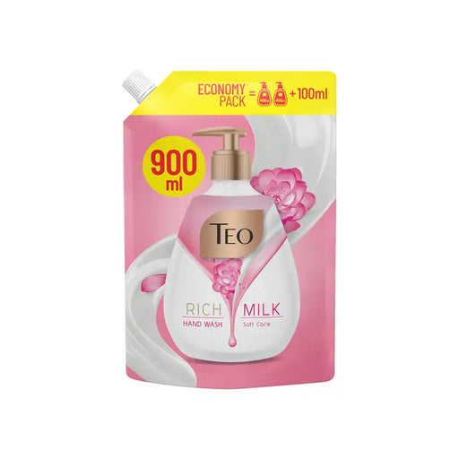 LIQUID SOAP RICH MILK SOFT CARE 900ML TEO - Домакински продукти<<<Домашни потреби<<<Кухня<<<Praktiker
