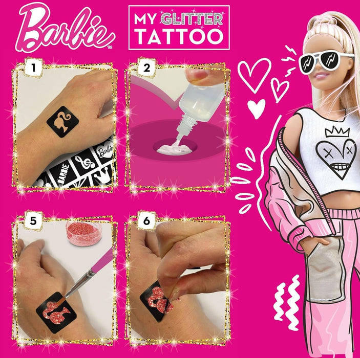 Temporary Tattoos Lisciani Giochi My Glitter Tatoo Glitter 20 Pieces