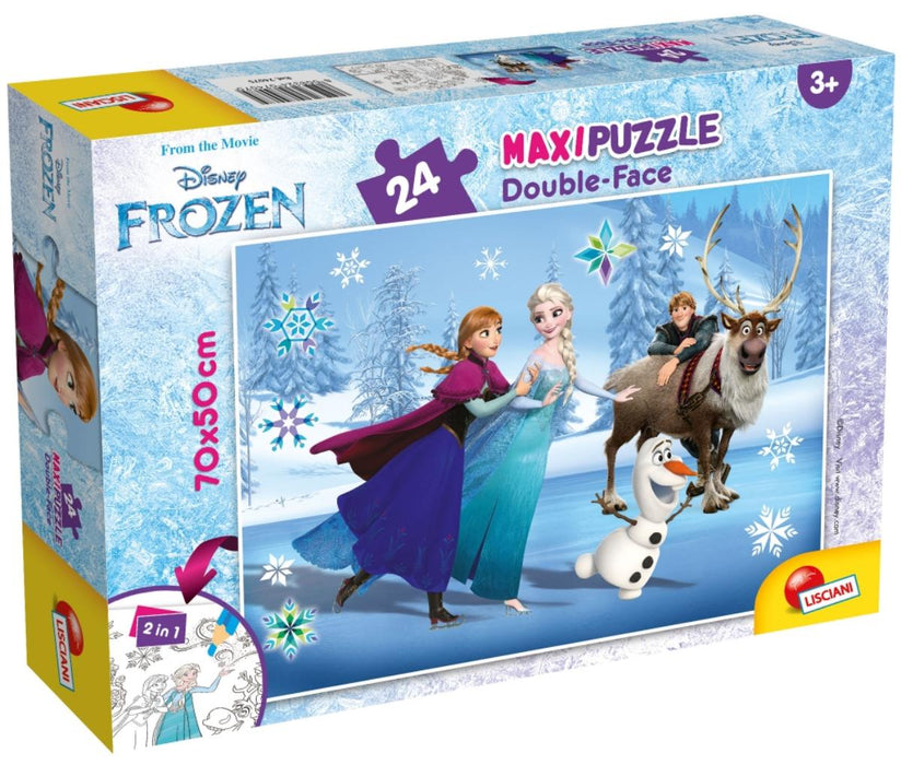 ДВУЛИЦЕВ МАКСИ ПЪЗЕЛ FROZEN 24 ЧАСТИ