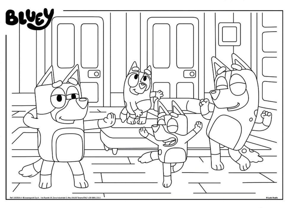 ДВУЛИЦЕВ МАКСИ ПЪЗЕЛ BLUEY 4 Х48 ЧАСТИ