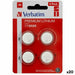 Lithium Button Batteries Verbatim 3 V CR2025 4 Pieces (20 Units) - Електроника Батерии<<<Компютри|