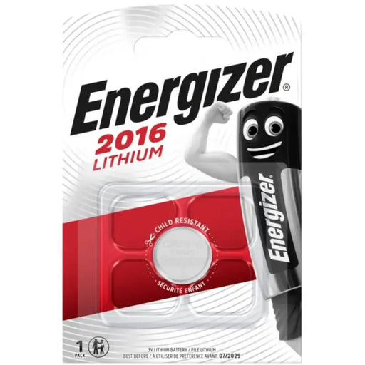 Lithium button battery ENERGIZER CR2016 3V 1 pc. in a blister - Батерии<<<Батерии и зарядни