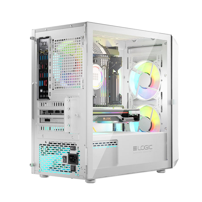 Logic PORTOS ARGB MINI USB 3.0 Case White