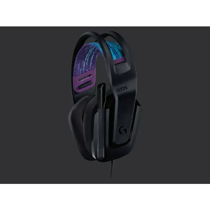 Logitech G335 Gaming Headset PRO-G 40 mm Drivers DTS Headphone:X 2.0 Surround Blue Voice Microphone 240 g Black