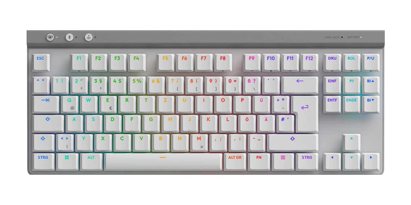Logitech G515 Lightspeed TKL White Wireless Gaming Keyboard - Gaming