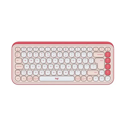Logitech Pop Icon Keys - Rose - US INT’L - BT - N/A - INTNL-973 - Keyboards<<<Logitech<<<LOGITECH<<<PolyComp