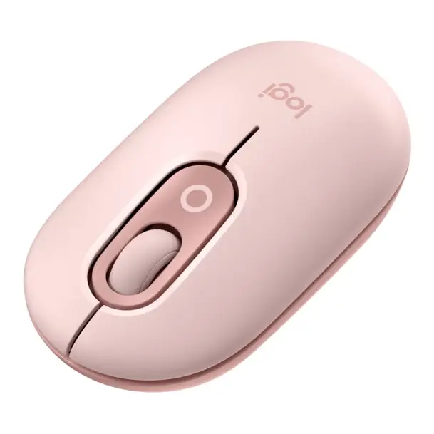 Logitech POP Mouse with emoji - ROSE - BT - N/A - EMEA28i-935 - FY25,TERRA - Mice<<<Logitech<<<LOGITECH<<<PolyComp