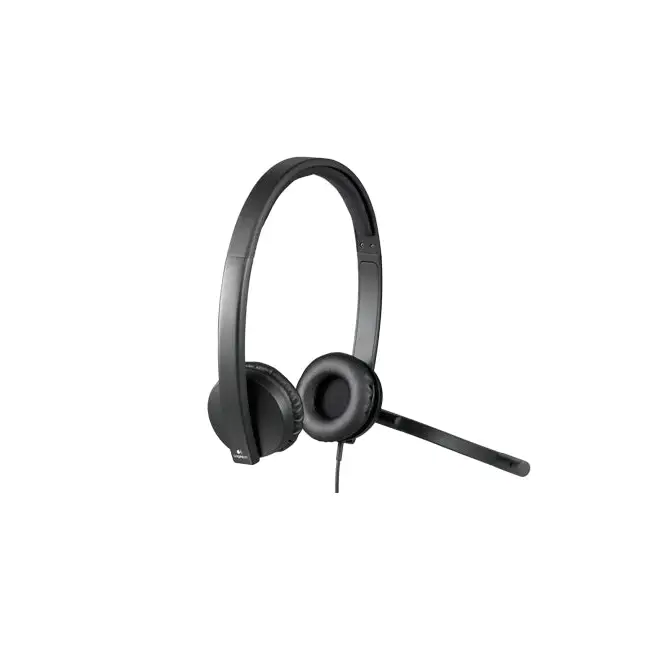 Logitech USB Headset H570e Stereo In-line Controls Echo Cancellation Noise-cancelling USB - Conference