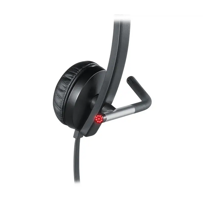 Logitech USB Headset H650e Stereo Flexible Mic In-line Controls Echo Cancellation Noise-cancelling USB - Conference