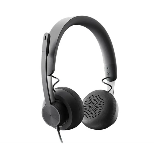 Logitech Zone Wired USB Headset UC Noise-cancelling Microphone Flexible Mic Passive Noise Isolation Inline controls