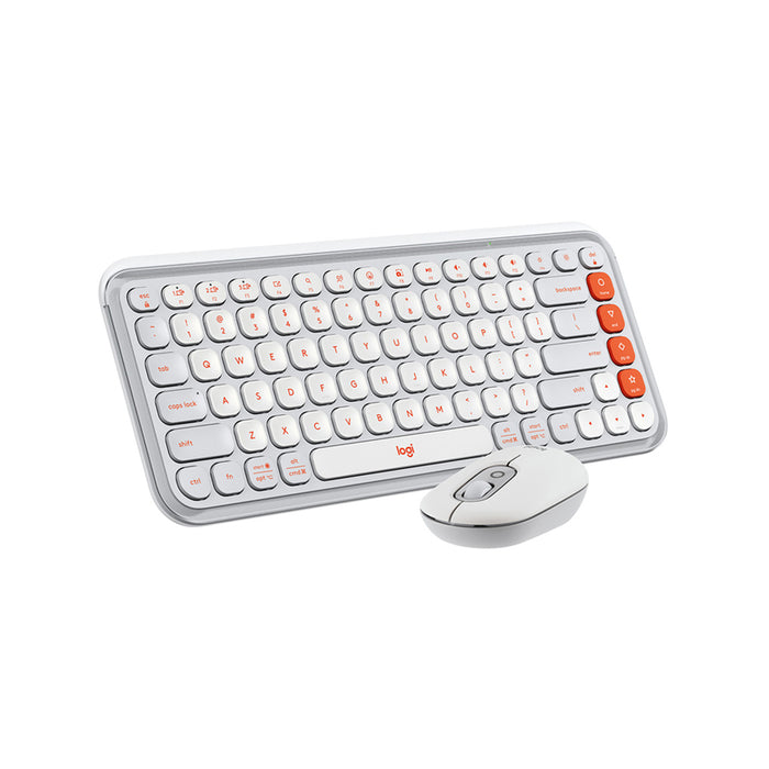 Keyboard Logitech POP ICON + MOUSE - OFF WHITE 920-013141