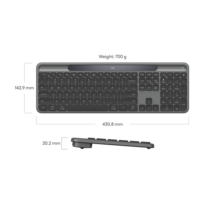 Keyboard LOGITECH SIGNATURE SLIM SOLAR+ GR