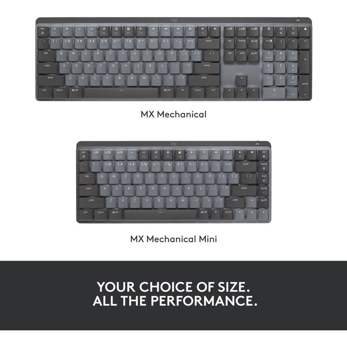 Logitech MX Mechanical Mini Minimalist Wireless Illuminated Keyboard  - GRAPHITE - US INT'L - EMEA