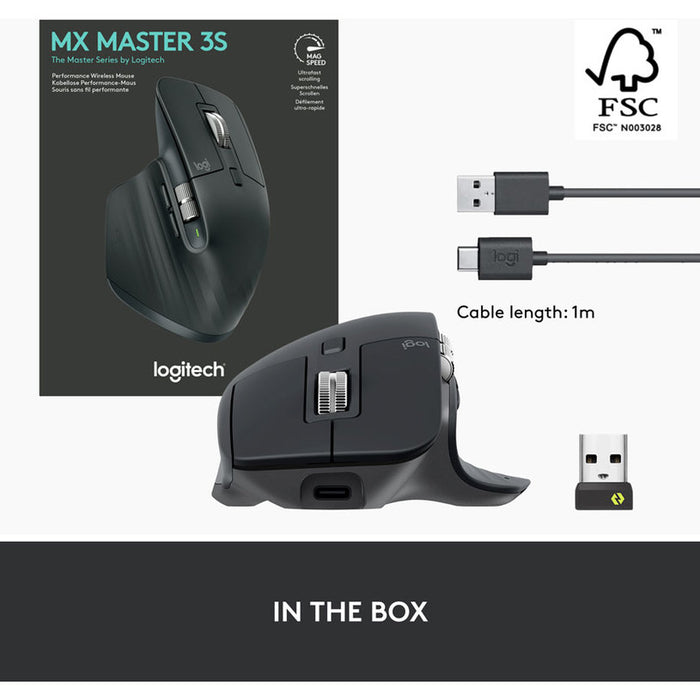 Wireless laser mouse LOGITECH MX Master 3S