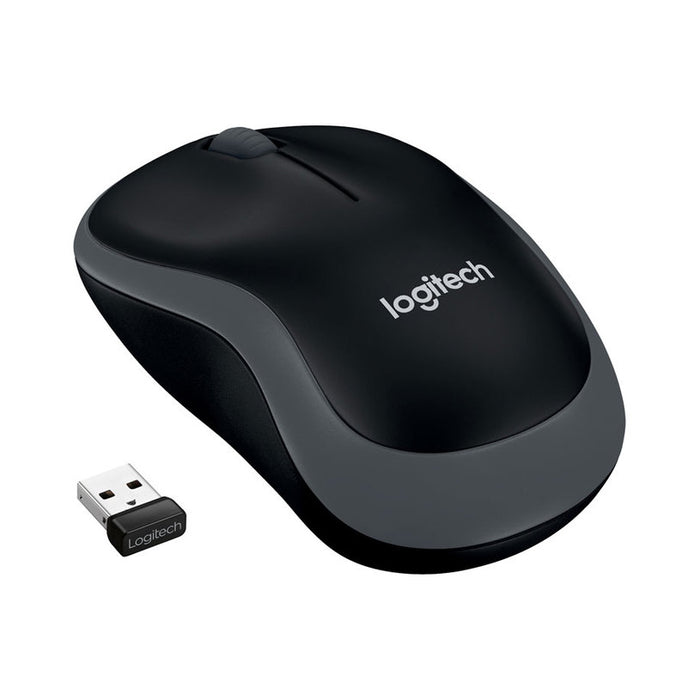 Wireless optical mouse LOGITECH M185, USB, Gray/Black