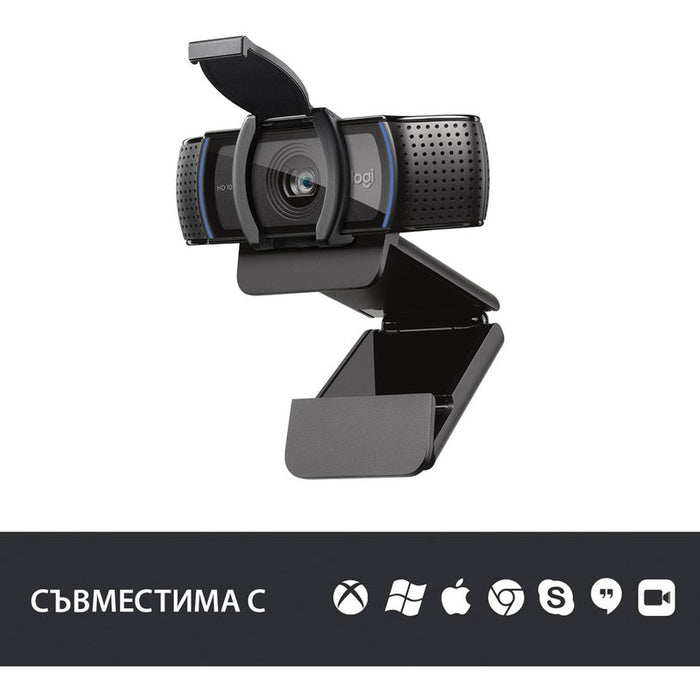 Webcam with microphone LOGITECH C920s Pro