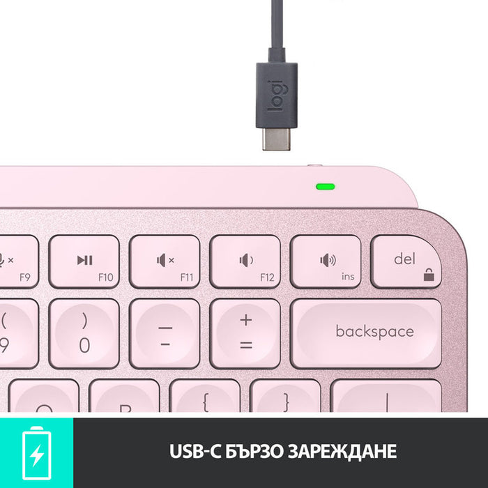 Keyboard LOGITECH MX Keys Mini Rose 920-010500 US International