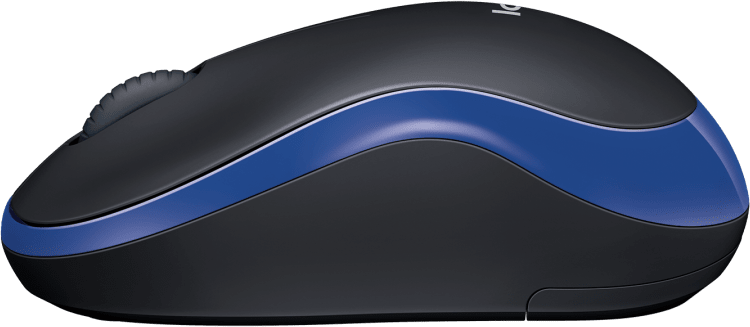 Wireless optical mouse LOGITECH M185, USB, Blue/Black