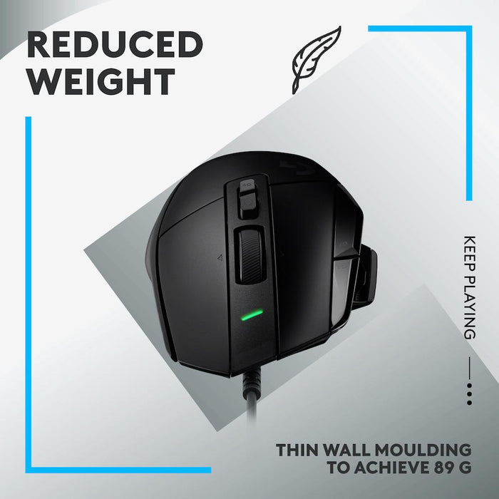 Logitech Gaming Mouse, G502 X, Optical, Wired, USB, Black