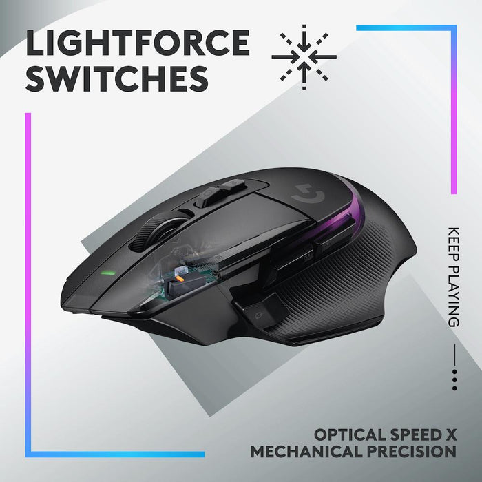 Logitech G502 X Plus Black Lightsync RGB Gaming Mouse