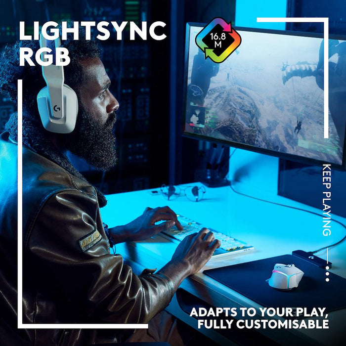 Logitech G502 X Plus White Lightsync RGB Gaming Mouse