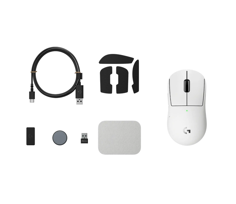 Logitech G Pro X Superlight 2c compact Wireless Mouse, White