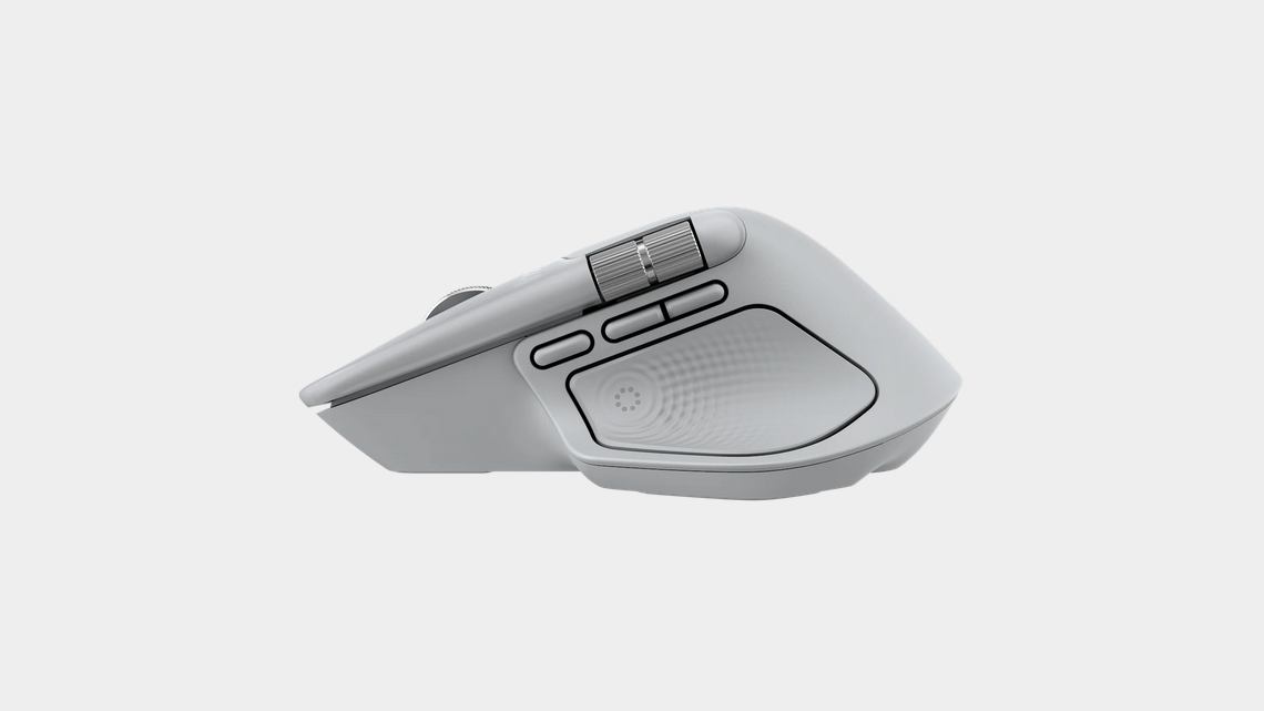 Wireless laser mouse LOGITECH MX MASTER 4 Pale Gray
