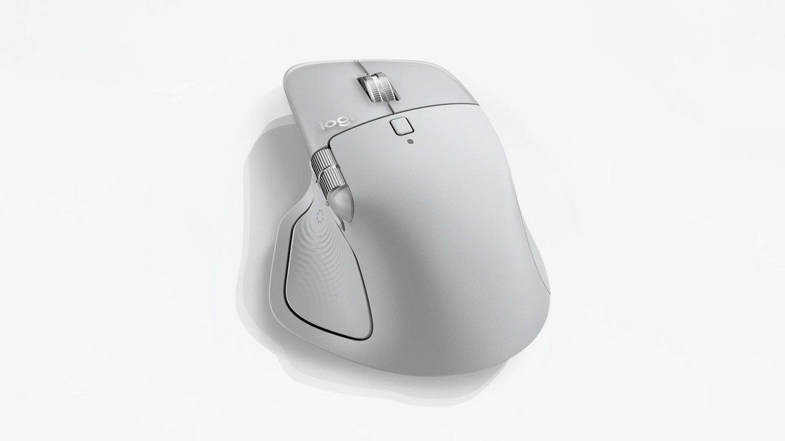 Wireless laser mouse LOGITECH MX MASTER 4 Pale Gray