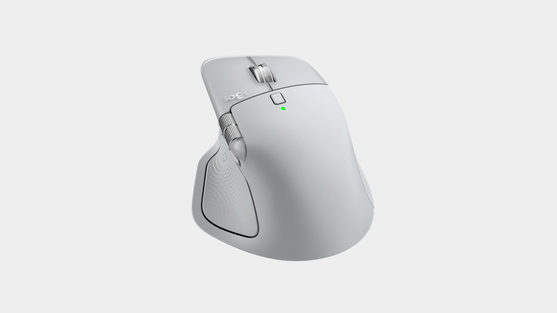 Wireless laser mouse LOGITECH MX MASTER 4 Pale Gray