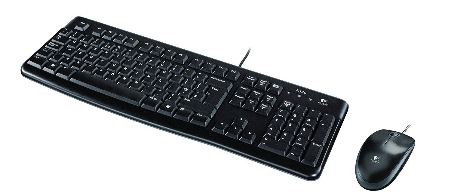 Logitech MK120 keyboard and mouse set, Black