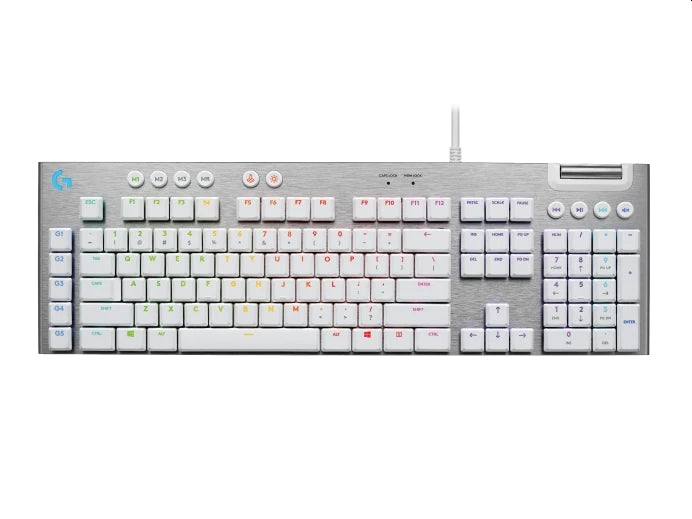 Механична клавиатура Logitech - G815 LIGHTSYNC, Tactile, RGB, бяла