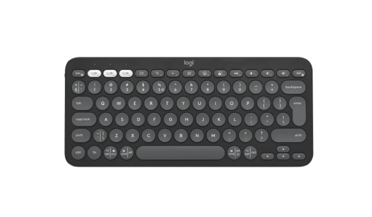 Logitech Pebble Keys 2 K380s - TONAL GRAPHITE - US INT'L - BT - N/A - INTNL-973 - UNIVERSAL