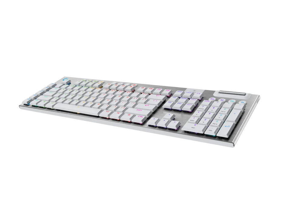 Logitech G915X White Lightspeed Wireless Mechanical Gaming Keyboard - GL Tactile Switch