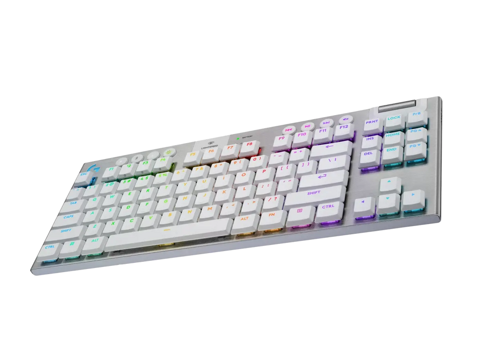 Logitech G915X White Lightspeed TKL Wireless Mechanical Gaming Keyboard - GL Tactile Switch