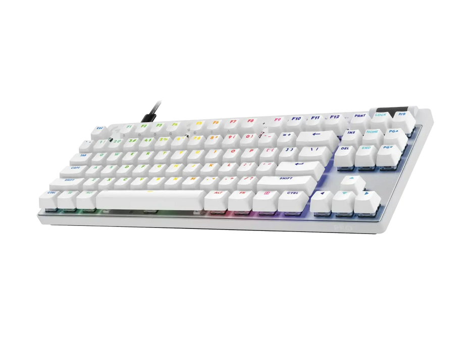 Gaming mechanical keyboard Logitech G Pro X RAPID TKL, Magnetic Analog Switch, White