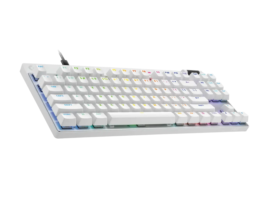 Logitech G Pro X RAPID TKL Mechanical Gaming Keyboard, Magnetic Analog Switch, White