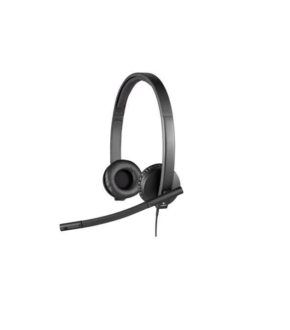 Logitech USB Headset H570e Stereo, In-line Controls, Echo Cancellation, Noise-cancelling, USB
