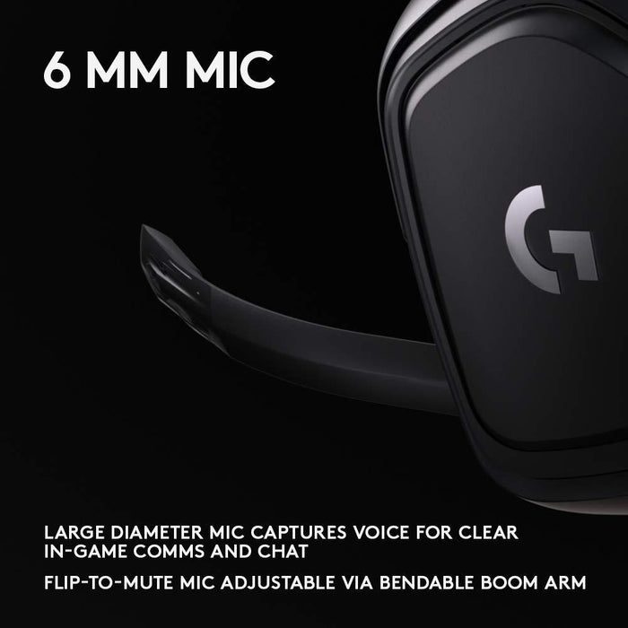 Logitech G432 Gaming Headset, Microphone, Black
