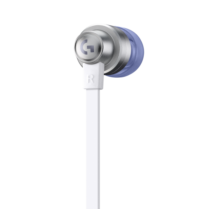 Gaming headset with microphone Logitech G333 In-ear 3.5 mm + USB-C adapter, plugs wired, white