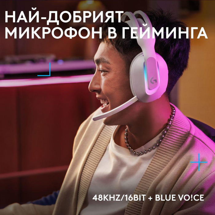 Gaming headset Logitech G522 Lightspeed Wireless RGB, Microphone, White