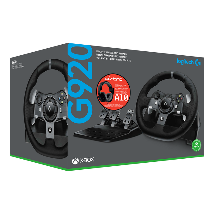 Logitech Driving Force G920 steering wheel for Xbox One / PC bundled with Astro A10 gaming headset