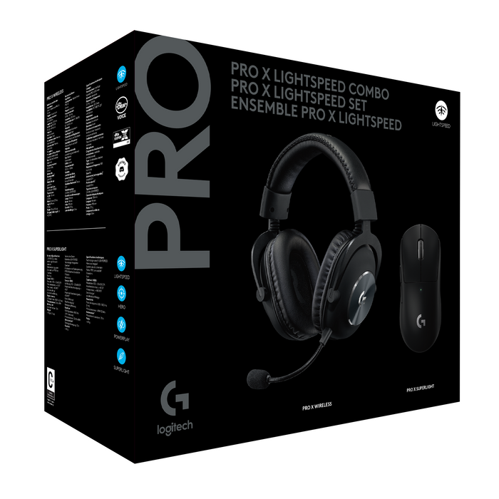 Bundle Logitech G Pro X Superlight Gaming Mouse and Logitech G Pro Headphones