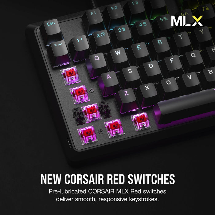 CORSAIR K70 Core RGB Mechanical Gaming Keyboard Corsair MLX Red Switch - Black