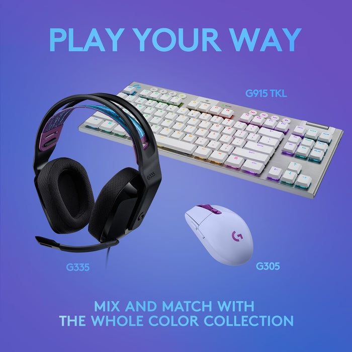 Logitech G335 Gaming Headset, Microphone, Black