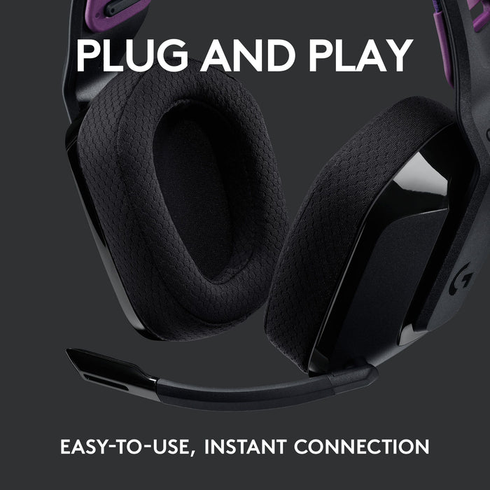 Logitech G535 Lightspeed Wireless Gaming Headset, Microphone, Black
