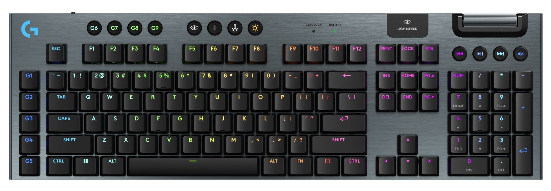 Logitech G915X Lightspeed Wireless Mechanical Gaming Keyboard - Tactile Switch