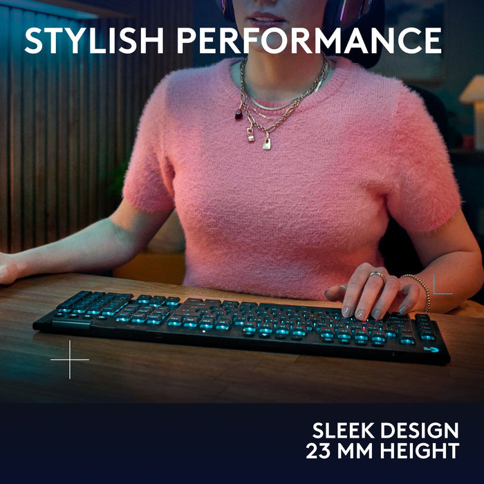 Logitech G915X Lightspeed Wireless Mechanical Gaming Keyboard - Tactile Switch