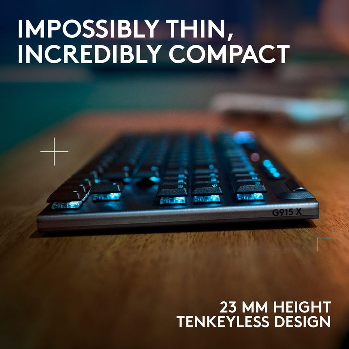 Logitech G915X Lightspeed TKL Wireless Mechanical Gaming Keyboard - Tactile Switch